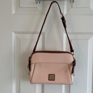 Dooney & Bourke Light Pink Pebble Grain Cameron Crossbody Bag